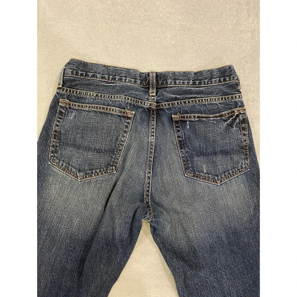 J Crew Jeans Mens 32x32 Blue Dark Wash Denim Measures 32x32 Handmade In Canada